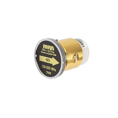 BIRD TECHNOLOGIES 5D Elemento de 5 Watt en Linea 7/8" para Wattmetro BIRD 43 en Rango de Frecuencia de 200 a 500 MHz.