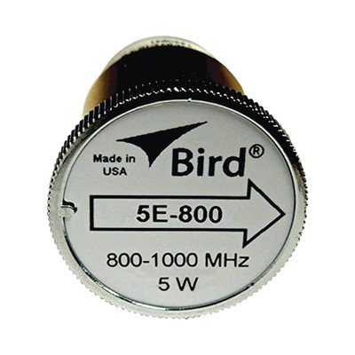BIRD TECHNOLOGIES 5E-800 Elemento de 5 Watt en linea 7/8" para Wattmetro BIRD 43 en Rango de Frecuencia de 800 a 1000 MHz.