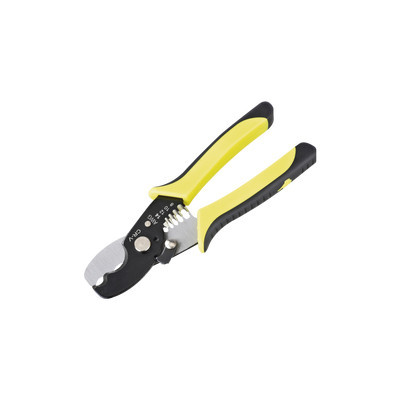 EPCOM POWERLINE EP-204P Pinza Pelacables (8-14 AWG) y Cortacables (2/0 AWG Max.) Diseno de Alta Precision. Mango Ergonomico.