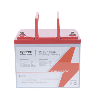 EPCOM POWERLINE LI100A12C Bateria de Litio Ciclo Profundo 12.8 Vcc 100Ah (LiFePO4)