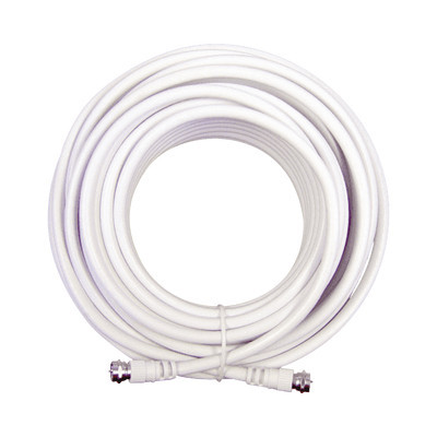 WilsonPRO / weBoost 950-620 Jumper Coaxial con Cable Tipo RG-6 en Color Blanco de 6.09 Metros de Longitud y Conectores F Macho en Ambos Extremos. 75 Ohm de Impedancia.