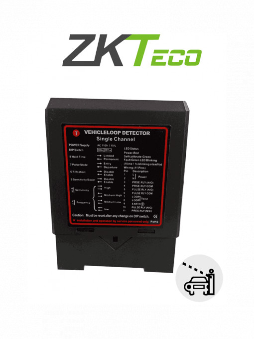 ZKTECO ZF-110P(DC24V) ZKTECO ZF24 - Sensor de Masa de un Carril / 24VDC/AC / Salida NO NC COM /Compatible con Barrera WEJOIN y ZKTECO
