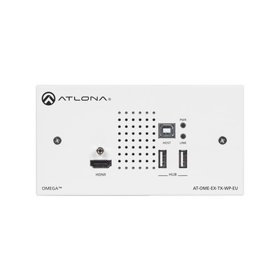 ATLONA AT-OME-EX-TX-WP-E ATLONA DUAL- GANG TX WALL PLATE WITH USB PASS THROUGH FOR EUROPE