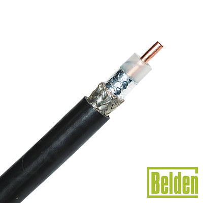 BELDEN 99135MTS Retazo de 5 Metros de Cable coaxial tipo RG-8/U conductor central de 2.74 mm en cobre solido cal. 10 con 90% de blindaje de malla trenzada de cobre estanada cinta Duobond aislamiento