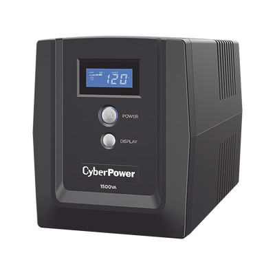 CYBERPOWER OM1500ATLCD UPS de 1500 VA/900 W Topologia Linea Interactiva Entrada 120 Vca NEMA 5-15P y 8 Salidas NEMA 5-15R Con Regulador de Voltaje (AVR)
