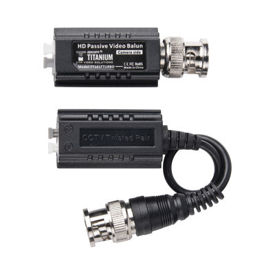 EPCOM TITANIUM TT-101-F-TURBO Kit de Transceptores (Baluns) con Terminal PUSH SUPERIOR Resolucion 4K Cable flexible COAXIAL Blindado / COAXITRON / AUDIO POR COAXITRON / Menu OSD /Conector 100% COBRE