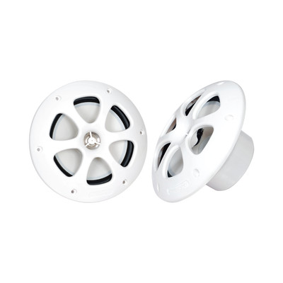 JVC KENWOOD KFC-1613MRW Par de altavoces fabricado en grado marinos en color blanco de 6.5" de 100 W de entrada maxima