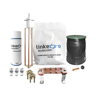 LINKEDPRO BY EPCOM LP-GROUND30A-KIT Kit de puesta a tierra LinkedPro para proteccion de hasta 30 Amp.