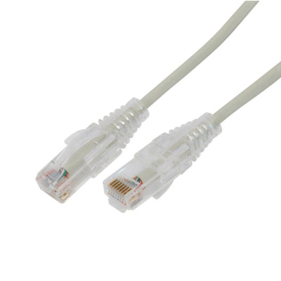 LINKEDPRO BY EPCOM LP-UT6A-05-GY28 Cable de Parcheo Slim UTP Cat6A - 0.5 m Gris Diametro Reducido (28 AWG)