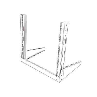 LINKEDPRO BY EPCOM LPIR10U Rack de 19" 9 UR Para Uso en Mesa. Ideal para Instalaciones Temporales / Pruebas / Exhibicion