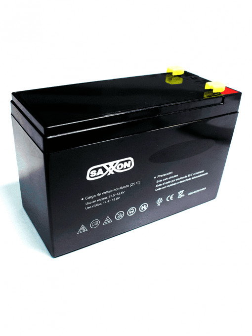 SAXXON SXN2360008 SAXXON CBAT12AH - Bateria de respaldo de 12 volts libre de mantenimiento y facil instalacion / 12 AH/ compatible con CCTV/ Acceso/ Bosch