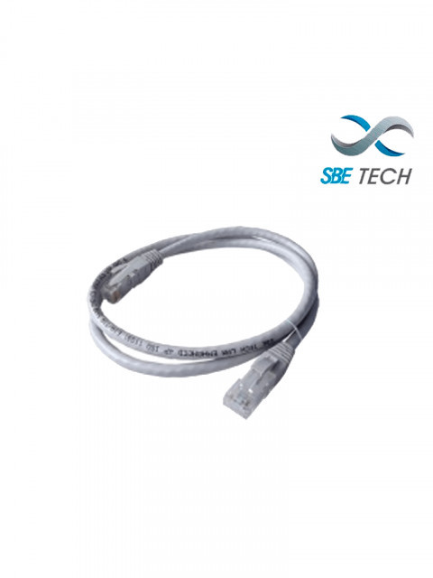 SBE TECH SBT2840015 SBETECH SBE-PCC6U3.0MGY Patch cord cat. 6 con bota inyectada color gris 3 m