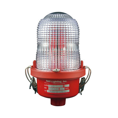 TWR OL1-VLED-3IR Lampara de Obstruccion Roja Tipo L-810 LED de baja intensidad (12 - 24 Vcd).