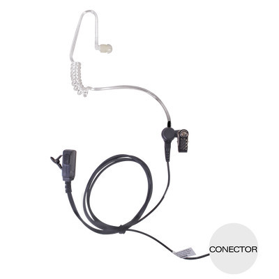 TX PRO TXEH-POC-A Microfono - audifono de solapa con tubo acustico transparente para NXPOC-130