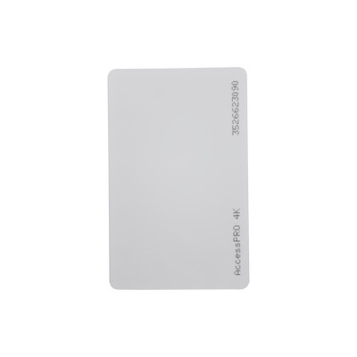 AccessPRO ACCESS-CARD-M4K Tarjeta MIFARE Classic / Tipo ISO Card / Memoria 4Kb / Imprimible / Frecuencia 13.56 Mhz/ formato CR80