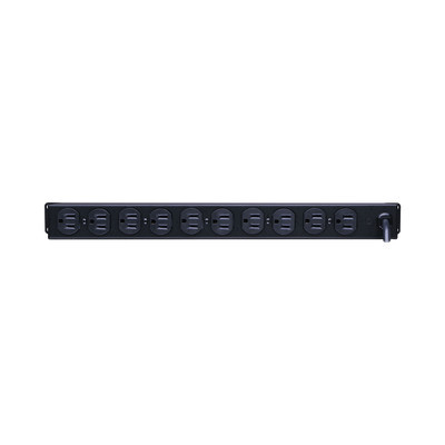 CYBERPOWER CPS1215RM PDU Basico Para Distribucion de Energia Con 10 Tomas NEMA 5-15R Traseras 1UR 15 Amp 120 Vca