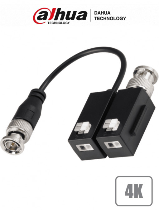 DAHUA DHT0410001 DAHUA PFM800B-4K - Par de Transceptores Pasivos 4k/ Resolucion de Hasta 8 Megapixeles/ Distancia de Hasta 200 Metros en 4K/ Soporta: 720P/1080P/4MP/5MP/4K/ y Formatos: HDCVI/TVI/AHD/C