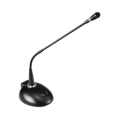 EPCOM PROAUDIO EP-338 Microfono Cuello de Ganso con Base Soporta Phantom Salida Balanceada XLR