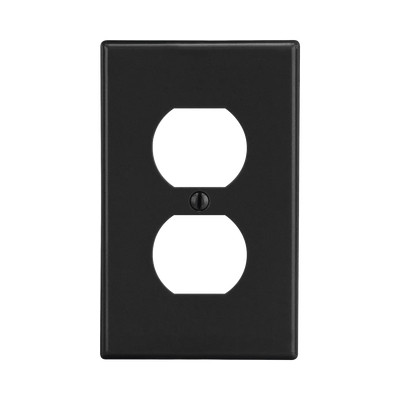 HUBBELL HUB-P8BK Tapa para Contacto Duplex Color Negro.