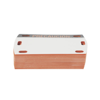 LINKEDPRO BY EPCOM LP-EAL Etiqueta Autolaminada para Identificacion de Fibra Optica Paquete de 25 piezas Para Uso Interior/Exterior Dimensiones de 90 x 50 mm Color Negro con Naranja