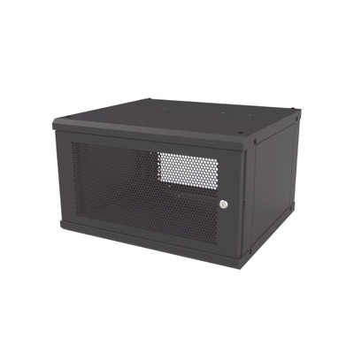 LINKEDPRO BY EPCOM SR-1906-GFP-VR2 Gabinete de Pared Fijo Puerta Perforada Rack 19" de 6 UR (600 x 355 x 523 mm)(An x Al x Prof.)