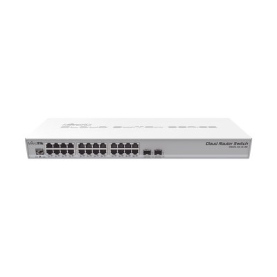 MIKROTIK CRS326-24G-2SRM Switch Sistema Operativo Dual 24 Puertos Gigabit Ethernet y 2 Puertos SFP