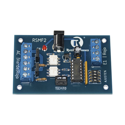 Ruiz Electronics RSMF2R Tarjeta de Control para Semaforos tipo Aduana con opcion siempre rojo