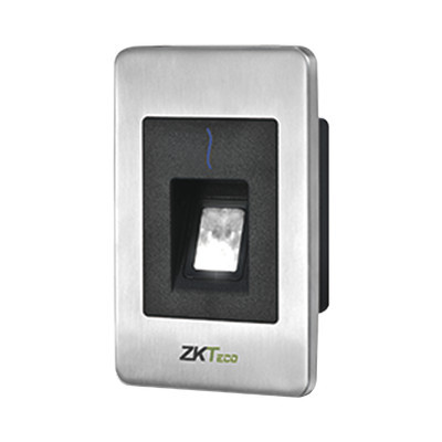 ZKTECO FR1500S Lector de huella y tarjeta de proximidad esclavo RS-485 con sensor de huella SilkID para exterior