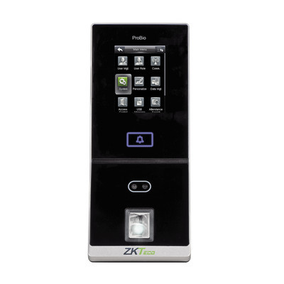 ZKTECO PRO-BIO Control de acceso biometrico / Reconocimiento facial / 4000 huellas / 2000 rostros / 3 anos de garantia / Alta Seguridad / Green Label