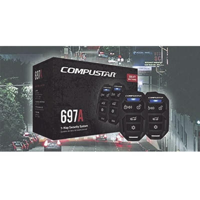 COMPUSTAR CS697A Alarma Vehicular Profesional de 1 via con modulo CM2500 compatible con GPS X1-MAX LTE para App