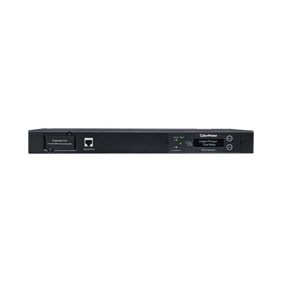CYBERPOWER PDU15M10AT PDU ATS (Fuente Redundante Auto-transferible) Medible Para Distribucion de Energia 2 Entradas 120 Vca NEMA5-15P Con 10 Salidas NEMA 5-15R Horizontal 19in 1UR