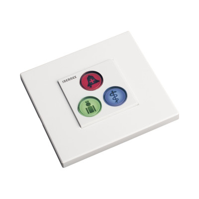 IBERNEX NX0394 Modulo de 3 Botones iluminados / Alarma / Cancelar y Codigo Azul / BUS RS485 / Compatible con NX0019/B NX1021 Y NX0015