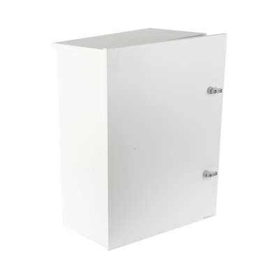 LINKEDPRO BY EPCOM EI-PCB-04-07-03-W3S Gabinete para instalacion de 2 Baterias PL110D12 Fabricado en Lamina Galvanizada Accesorios para piso o poste (No incluidos)