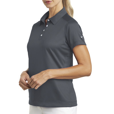 NIKE D354064M/G Playera Polo Dri-FIT color Gris Obscuro para Mujer