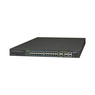 PLANET XGS-6350-24X4C Switch Administrable Capa 3 24 puertos 10G SFP 4 puertos 100G QSFP28