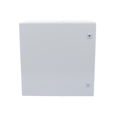 PRECISION PST-6060-30A Gabinete de Acero IP66 Uso en Intemperie (600 x 600 x 300 mm) con Placa Trasera Interior Metalica y Compuerta Inferior Atornillable (Incluye Chapa y Llave T).