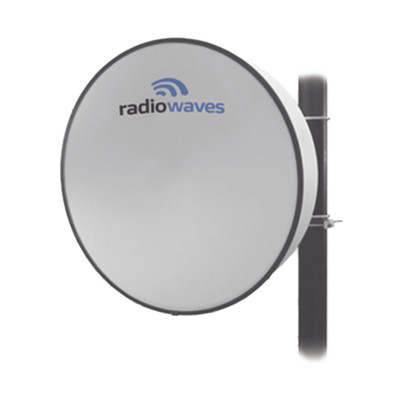 RADIOWAVES HPD3-5WNS Antena direccional Dimensiones (3 ft) 4.9 - 6 GHz 2 conectores N-hembra Ganancia de 32dBi Radomo y montaje incluido.