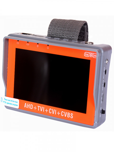 SAXXON SXN1660001 SAXXON TES07MC- Probador de Video de Pulsera con Pantalla de 4 Pulgadas/ Soporta Resolucion de Hasta 4 Megapixeles/ Soporta: HDCVI/TVI/AHD/ Salida de Energia de 12vdc para Alimentar