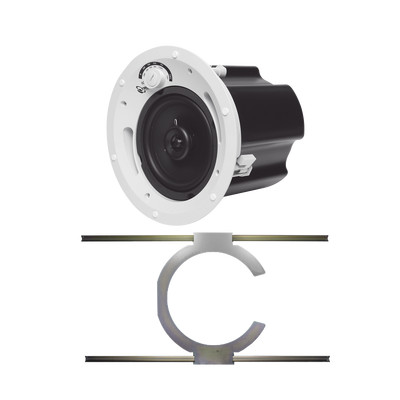 TRUAUDIO CL70V6UL/S KIT de Bocina de Techo TruAudio de 7in G72 con Soporte de Acero Rigido para Techos Suspendidos