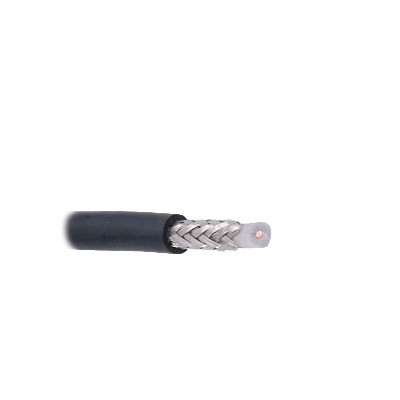 VIAKON RG-58U-SYS Cable coaxial RG BROADCAST RG58USYS 20 AWG blindaje de malla trenzada de cobre estanado ( CuSn ) 96% aislante de polietileno solido.