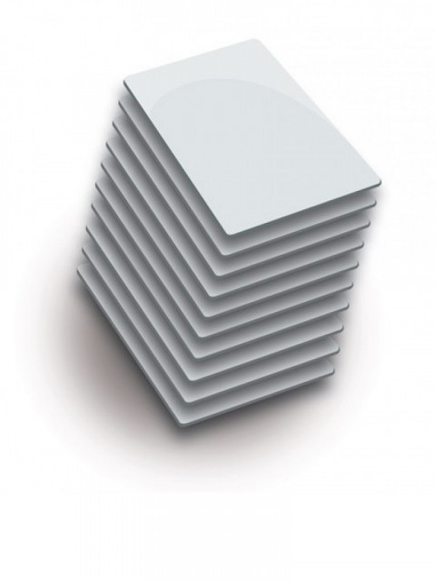 ZKTECO 74163 ZK IDCARD02PAK - Paquete de 100 tarjetas ID grosor de .88 mm / Foliadas