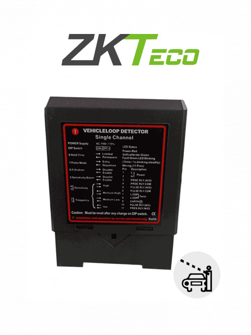 ZKTECO LD01 ZKTECO ZF24 - Sensor de Masa de un Carril / 24VDC/AC / Salida NO NC COM /Compatible con Barrera WEJOIN y ZKTECO