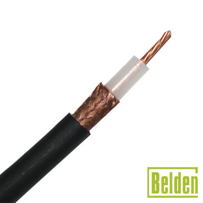 BELDEN 8267 Cable RG213U con blindaje de malla trenzada de cobre 97% aislamiento de polietileno.