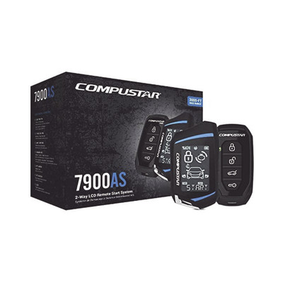 COMPUSTAR CS7900-AS Kit de Alarma Vehicular Profesional y arranque remoto todo en uno de dos vias con rango de 1KM compatible con GPS X1-MAX LTE
