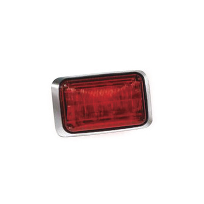 FEDERAL SIGNAL QL-64-RR Luz de advertencia Quadraflare LED Mica color Rojo y LED Rojo (no incluye montaje)