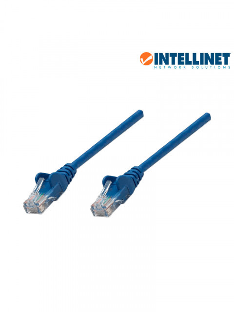 INTELLINET 318983 INTELLINET 318983 - Cable patch / 2.0 metros ( 7.0f) / Cat 5e / UTP Azul / Patch cord