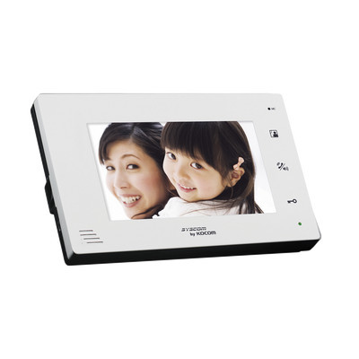 KOCOM KCV-A374 Monitor adicional color blanco manos libres con pantalla LCD a color de 7