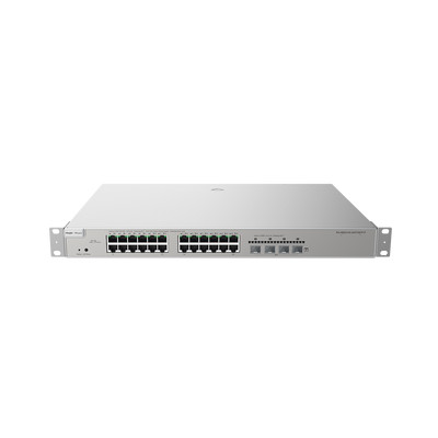 RUIJIE RG-NBS5200-24GT4XS-P Switch Administrable Capa 3 con 24 puertos Gigabit PoE 802.3af/at 4 SFP para fibra 10Gb gestion gratuita desde la nube 370w