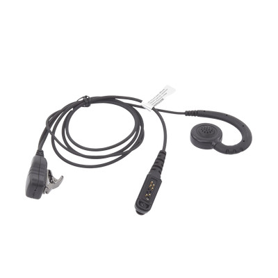 TX PRO TX-300M-S04 Microfono de solapa con audifono ajustable al oido para radios ICOM IC-F50/ 60/ 50V/ 60V/ 3161/ 4161