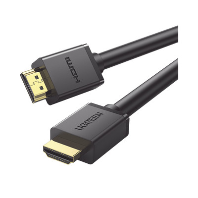 UGREEN 10107 Cable HDMI 2.0 4K60Hz / 2 metros / HDR / 3D / HEC (Canal Ethernet HDMI) / ARC (Canal de Retorno de Audio / Color Profundo de 48 bits / Audio de 32 canales / HDCP / Dolby True HD 7.1 / 18